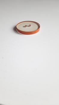 Knopf klein transparent orange